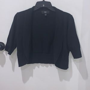 black half cropped dress sweater